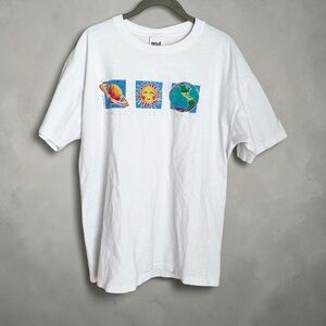 Vintage 1997 Space Center Houston Anvil Single Stitch Graphic T-Shirt Size XL